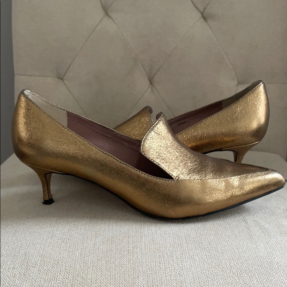 Gold Kitten heel